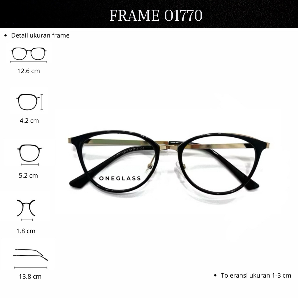 Oneglass - Frame Kacamata O1770 Perempuan