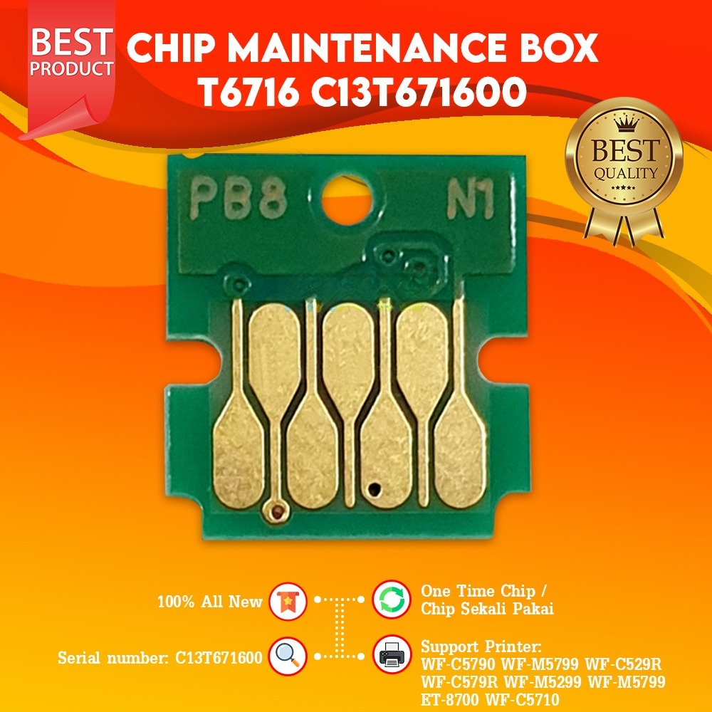CHIP MAINTENANCE BOX T6716 EPSON WF-C5790 WF-C5290 T 6717 C 5290 5790