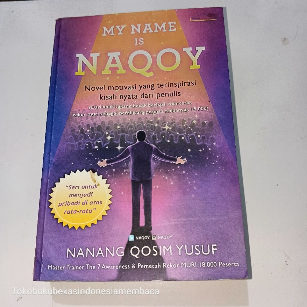 MY NAME IS NAQOY : Novel Motivasi Yang Terinspirasi Kisah Nyata Dari Penulis
