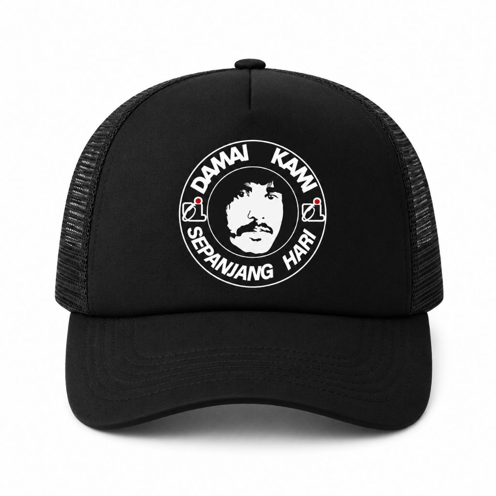 Topi Jaring Iwan fals sablon DTF