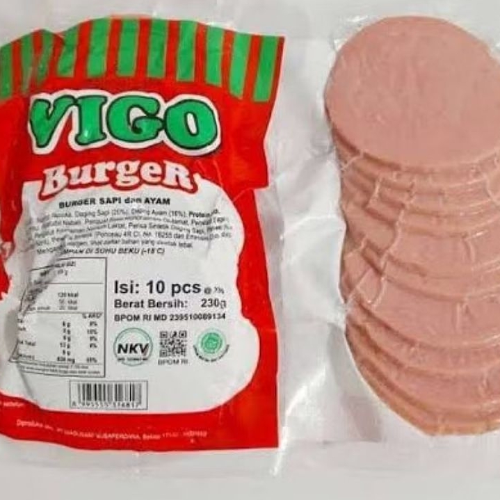 VIGO Beef burger /Isi burger sapi 10 Slice