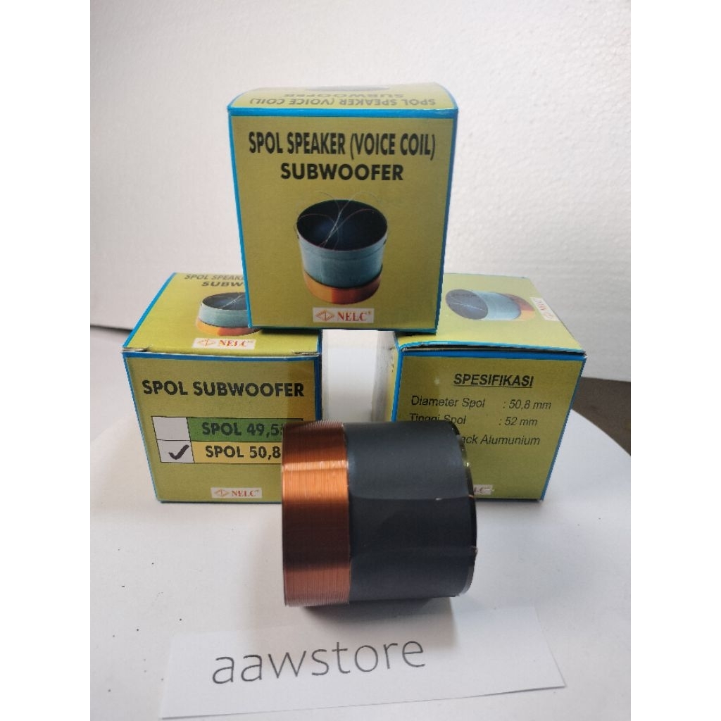 Spool speaker Subwoofer Nelc 50.8mm double coil