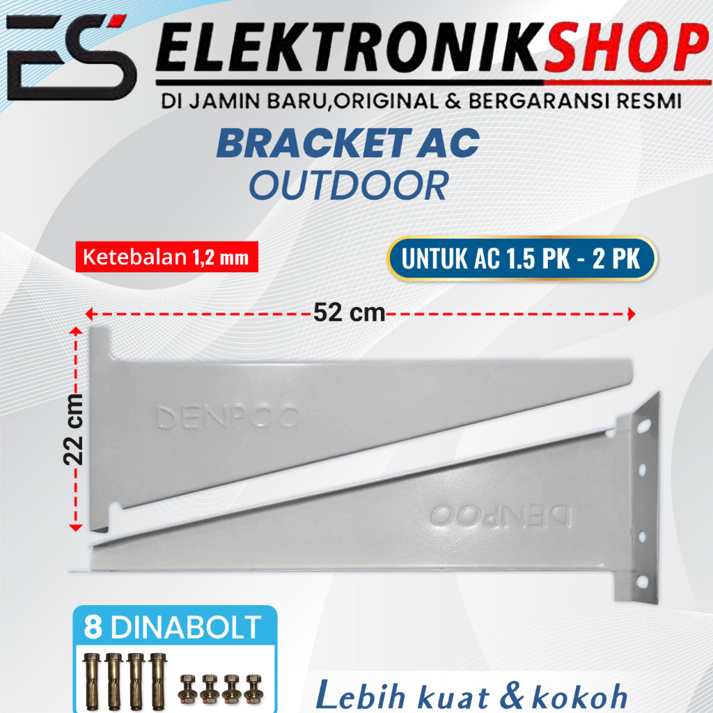 Bracket AC Denpoo Outdoor 1 PK sampai 2 PK / Dudukan AC Outdoor Tebal