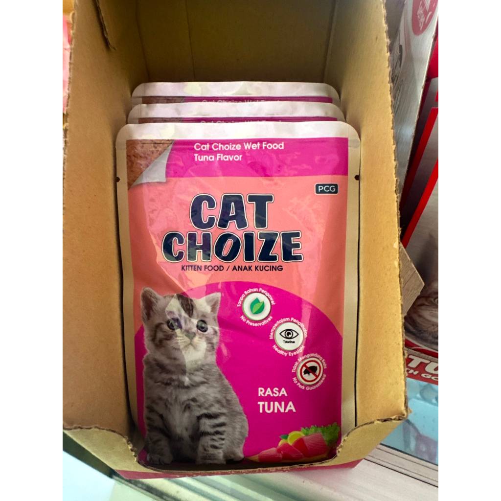 Makanan Basah Kucing Kitten Cat Choize Rasa Tuna