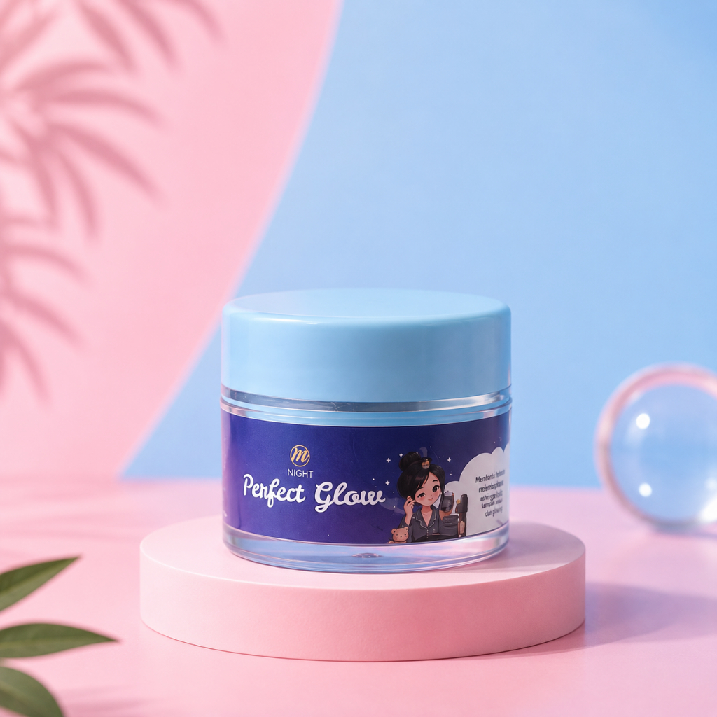 Muteh Night Cream Premium Original | Krim Malam Glowing, Melembapkan & Menutrisi Wajah