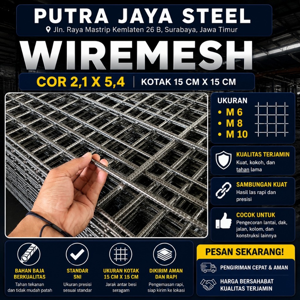 BESI WIREMESH BULAT | WARMES COR-CORAN (2,1 x 5,4)