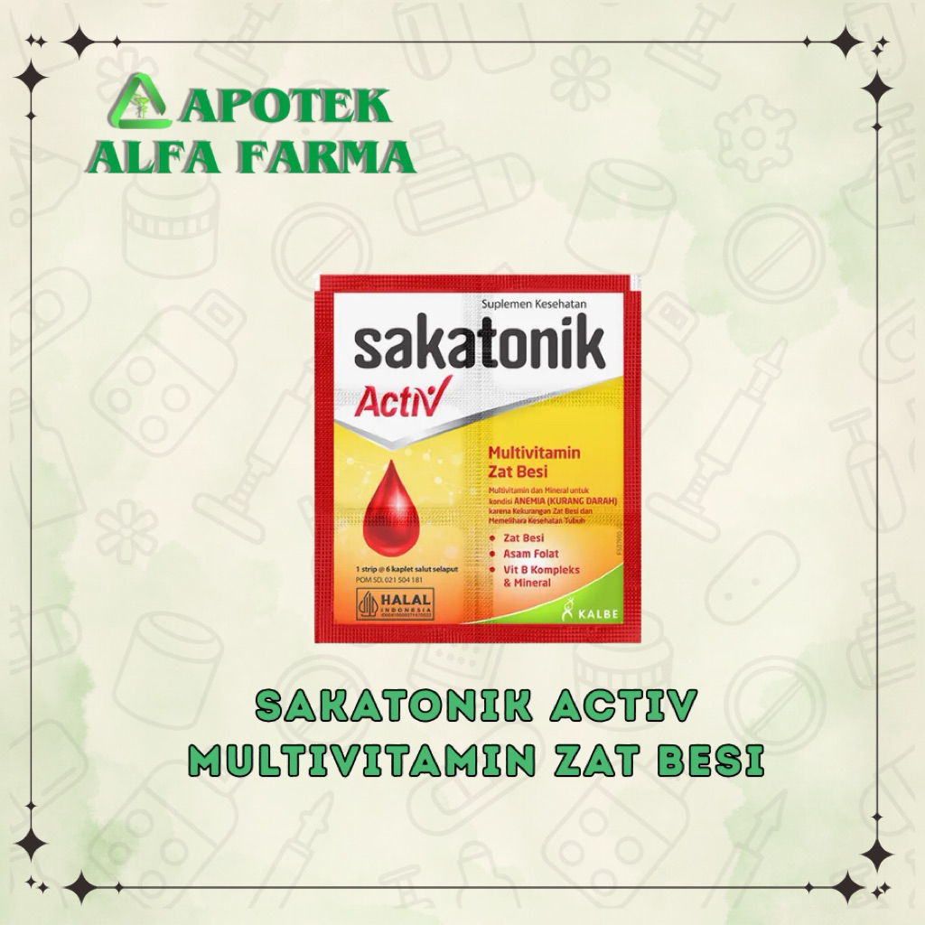 SAKATONIK activ Multivitamin Zat Besi Tablet
