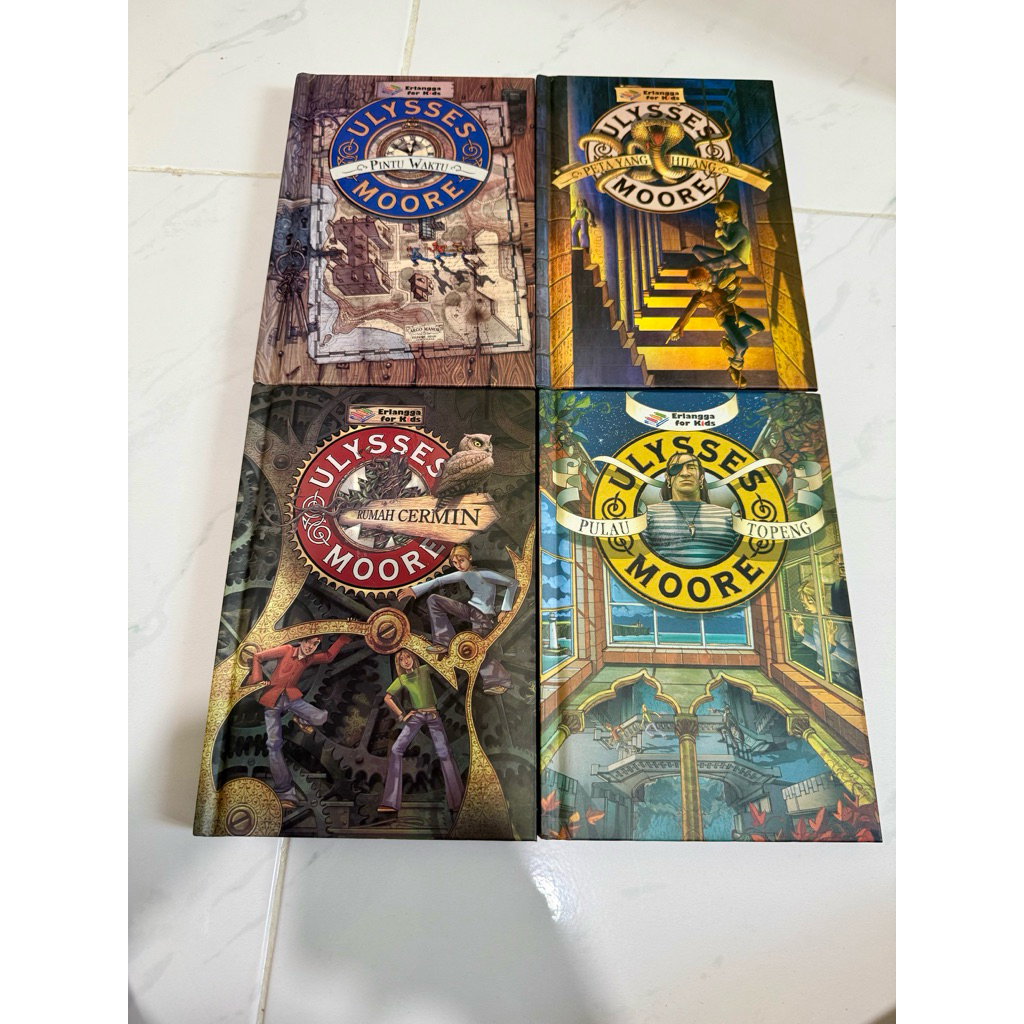 [preloved] Ulysses Moore original 1 2 3 4 Pintu Waktu Peta Yang Hilang Rumah Cermin Pulau Topeng Pen