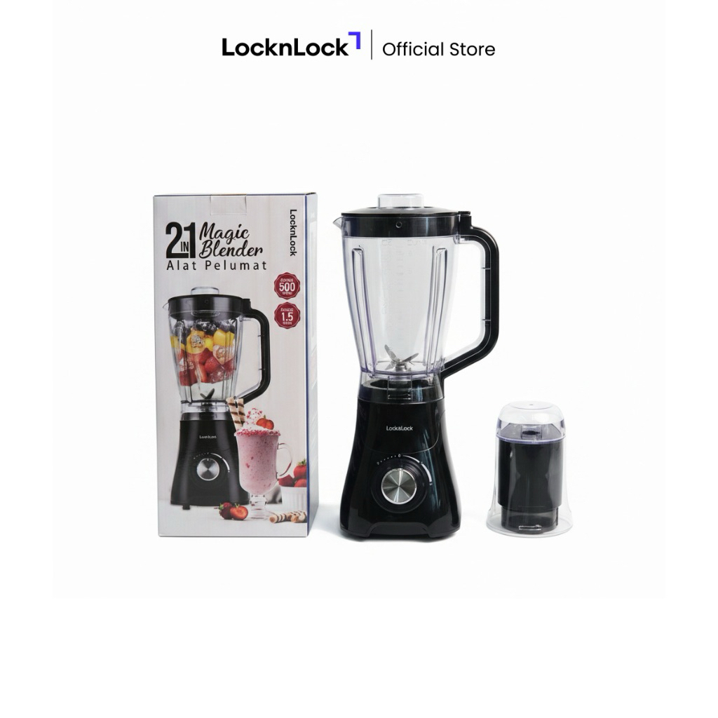 PRELOVED LocknLock 2 in 1 Magic Blender Warna Hitam