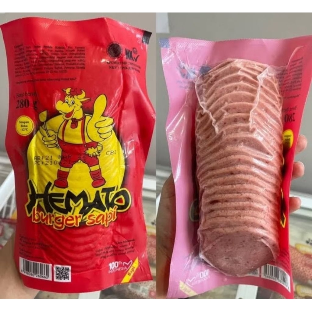 Daging Burger isi 20 Merk Hemato