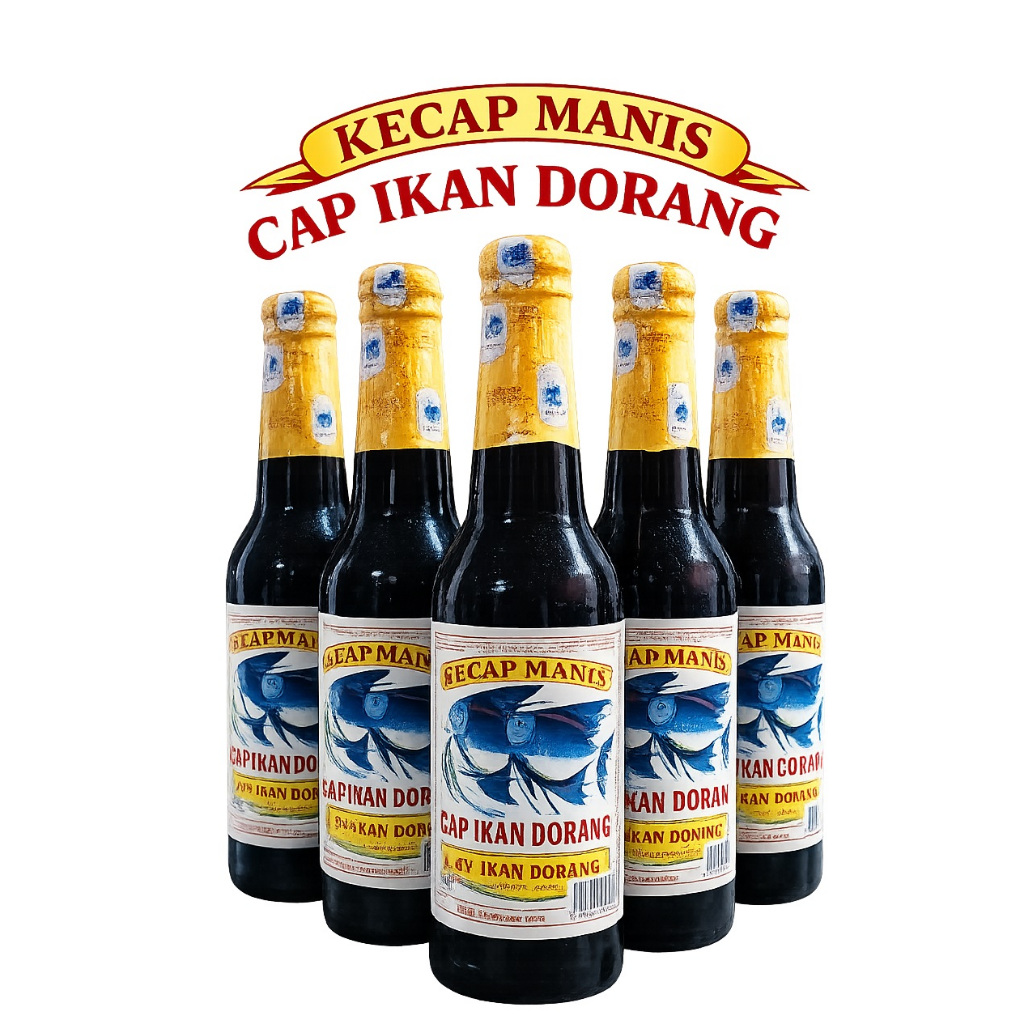 Kecap Manis Ikan Dorang Cap 2 Ikan Dorang Uk 300 ml