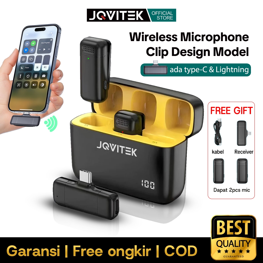 Jqvitek LM03/LM04 Mini Microphone Bluetooth Lavalier Wireless