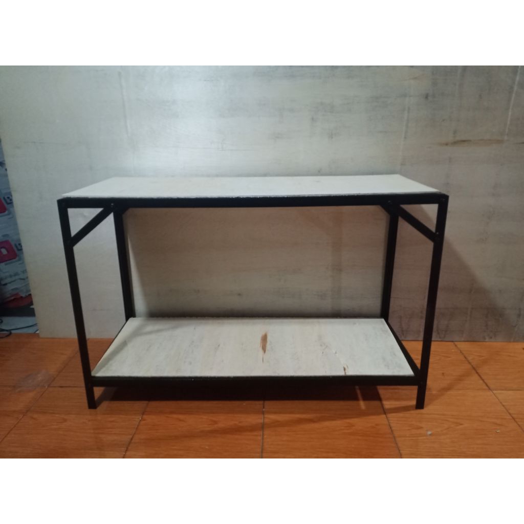 meja aquarium P100cm L50cm T50-80cm 2 susun / 2 ambal. rak aquarium, rak serbaguna, meja serbaguna, 