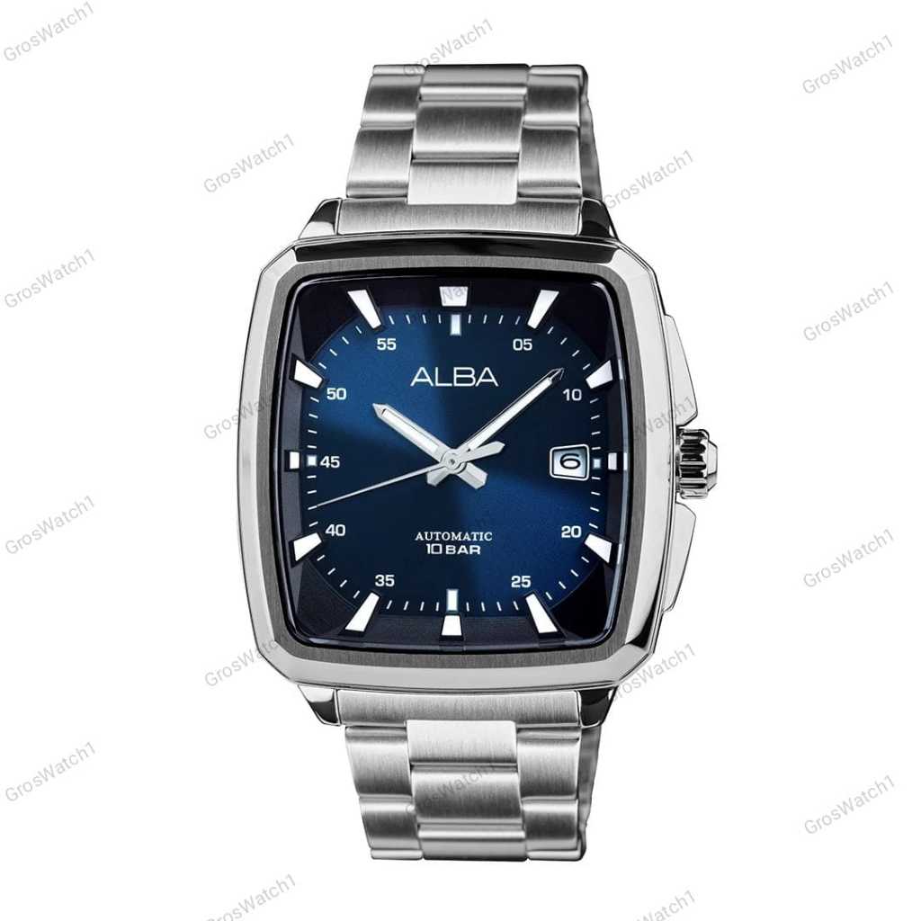 Jam Tangan Pria ALBA Mechanical AU4039X1 100% Original Automatic Stainless Steel Strap Garansi Resmi