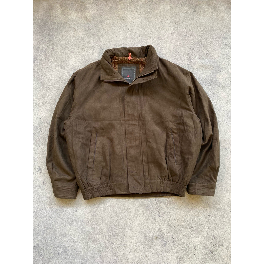 flight Jacket casual Vintage Suede