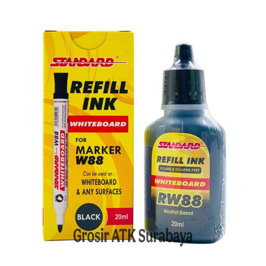 ( DAPAT 1 PCS ) TINTA SPIDOL STANDARD WHITEBOARD RW-88 / Isi Spidol Standard Whiteboard Bisa Dihapus