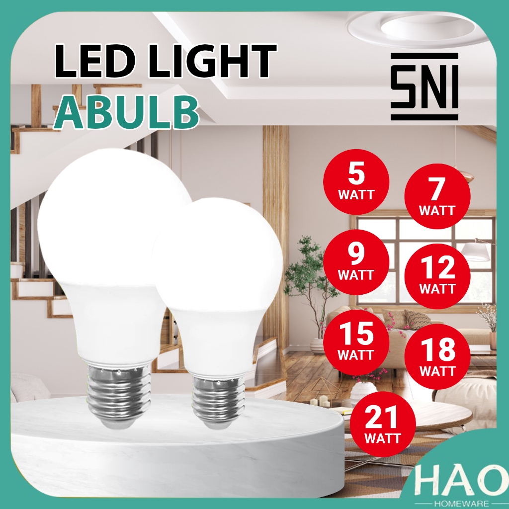 Lampu LED TIN Lite / Lampu Bohlam Abulb 5W/7W/9W/12W/15W/18W/21W/LED bohlam