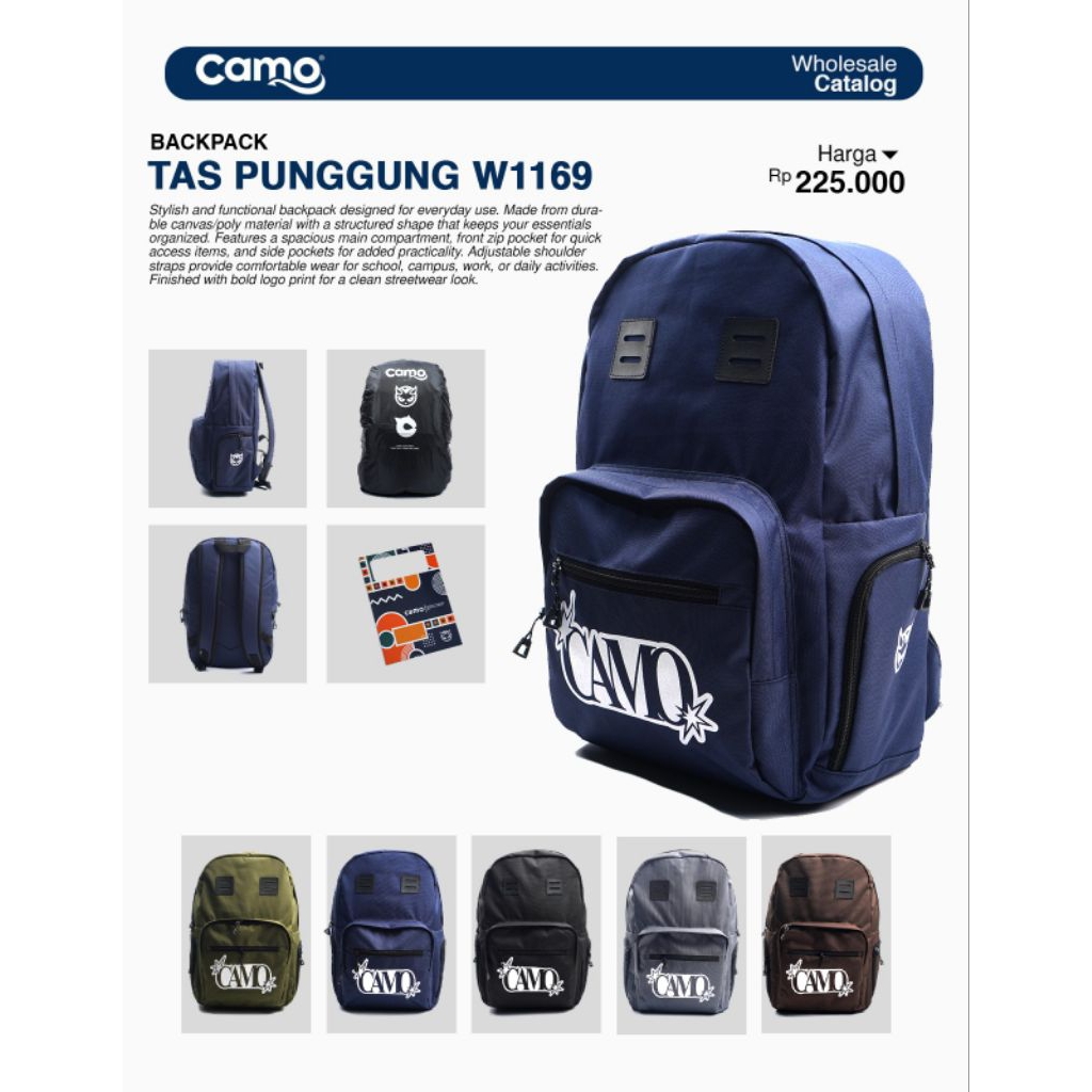 tas ransel camo original