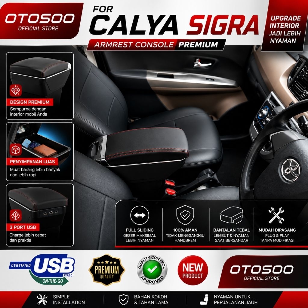 ARMREST CALYA SIGRA ( KECUALI TYPE D) - AUTOGRAND ARMREST CALYA SIGRA