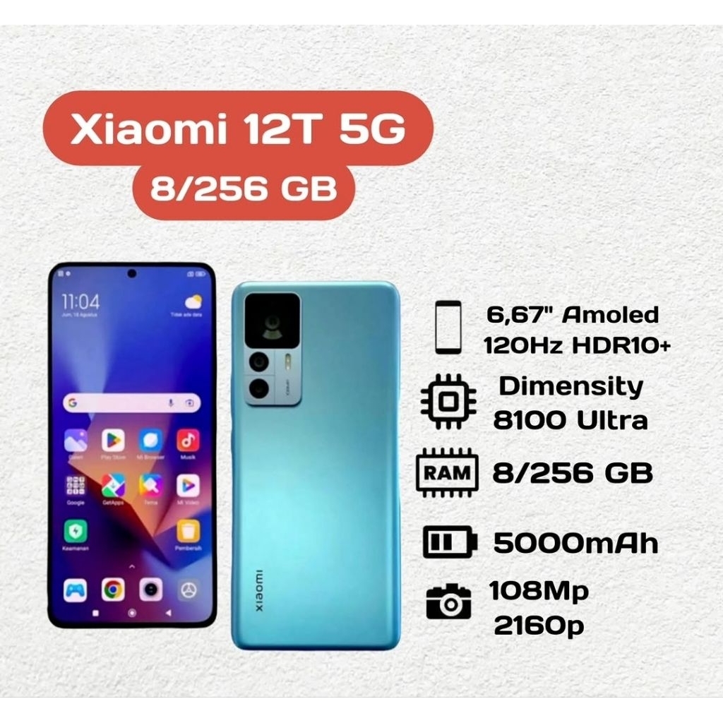 Xiaomi 12T 8/256 GB Second