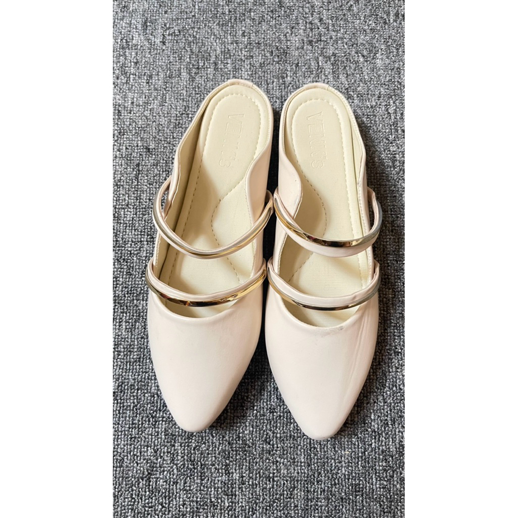 PRELOVED SANDAL BALET MULES TANPA HAK