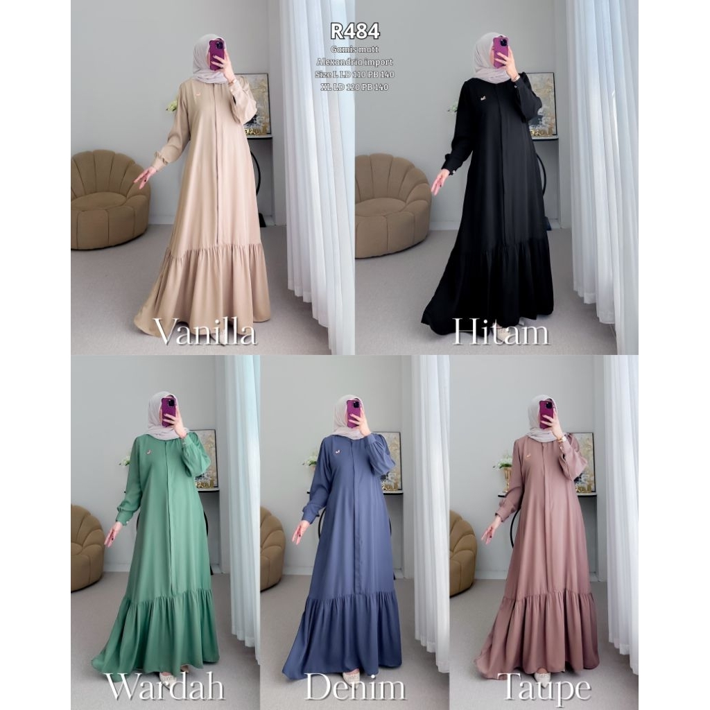 Ribyka R484 Gamis Alexandria Import