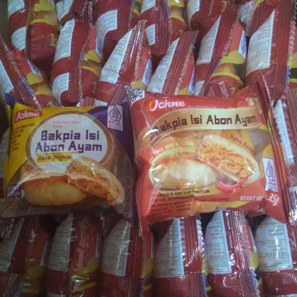 BAKPIA ISI ABON AYAM KARTONAN ISI 60PCS BAKPIA UCHNE