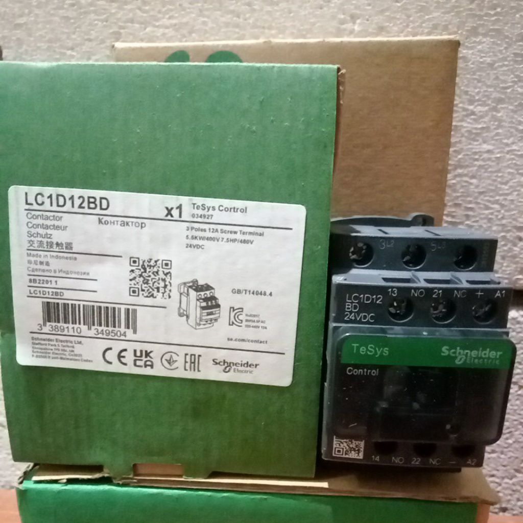 KONTAKTOR SCHNEIDER LC1D12BD 24V DC