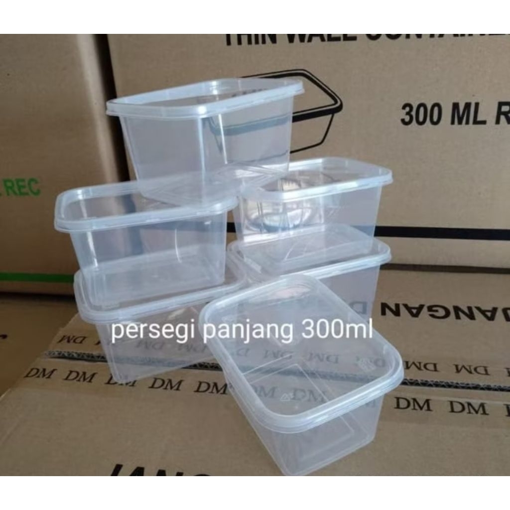 THINWALL DM RECTANGLE 200ML 250ML 300ML PER DUS ISI 400PCS