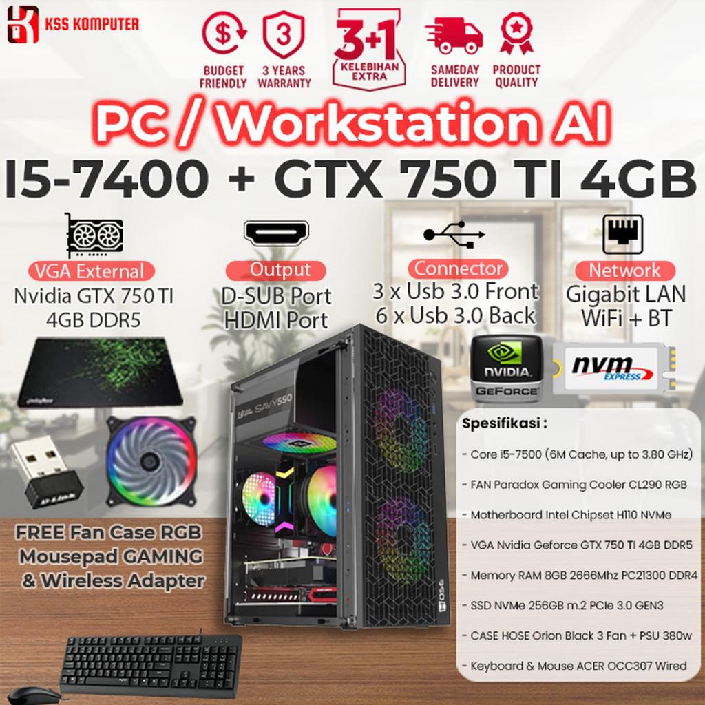 PC / Komputer Workstation AI PC Core i5 Training Spesifikasi