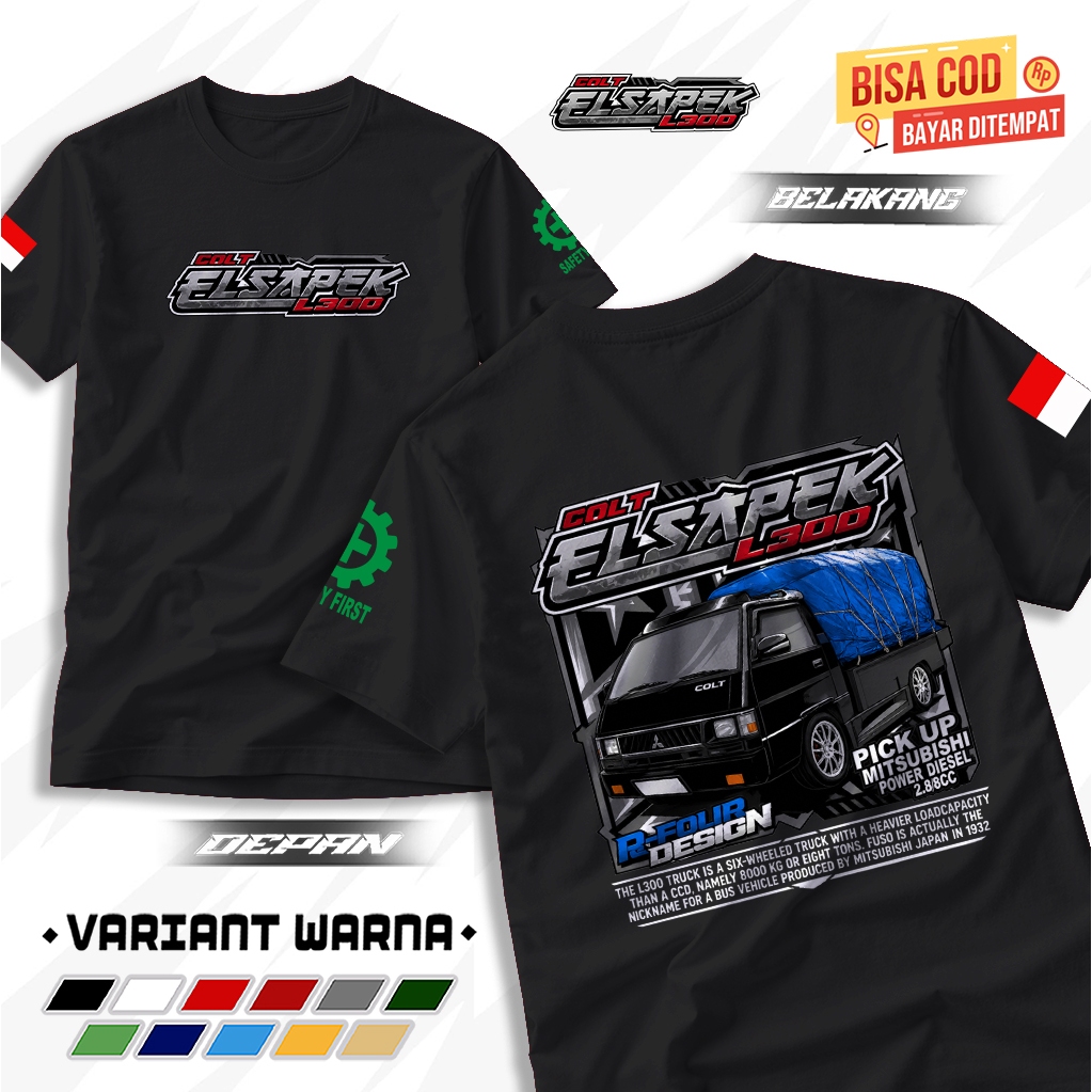 KIMFASHION - COLT SAPEK L300| T-SHIRT MOTIF TRUCK L300 COLT SAPEK | TSHIRT DISTRO UNISEX PREMIUM | N