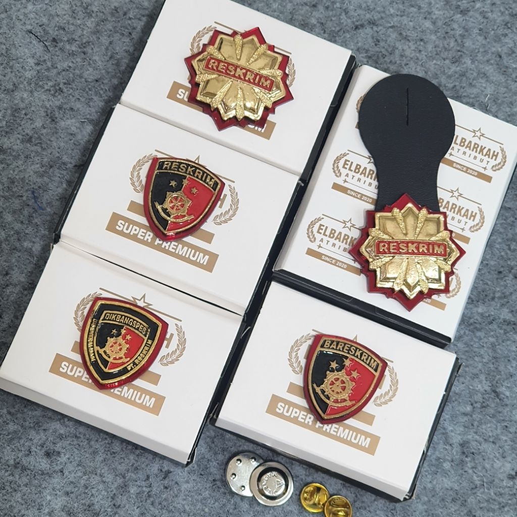 Atribut Polri Reskrim/ Roda Reskrim/ Dikbangspes Ft Reskrim/ Pin Reskrim/ Roda Reskrim Gantung/ Peng