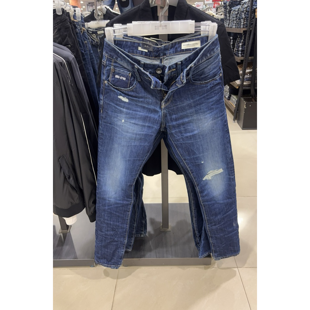 BOMBBOOGIE CELANA JEANS PANJANG PRIA SLIM FIT ORI MATAHARI