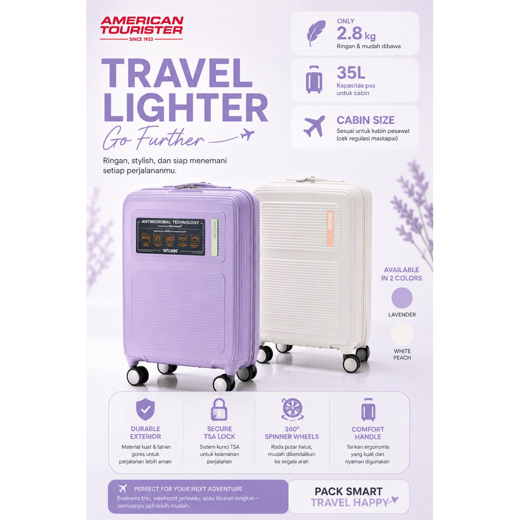 Koper Cabin American Tourister Maxivo Ringan Banget