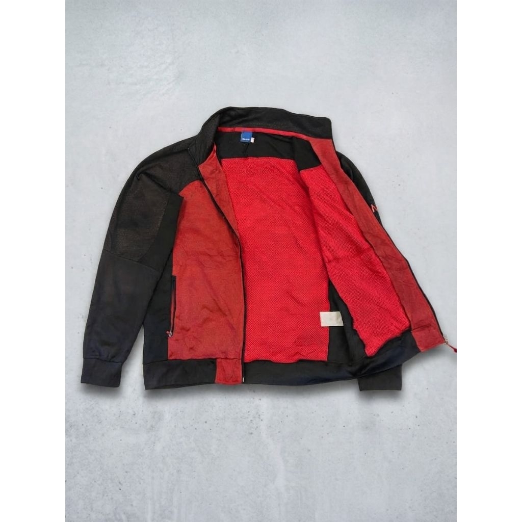 Reebok Track Jacket Original Size 105 XL Hitam Full Zip Running Sport Vintage Korea