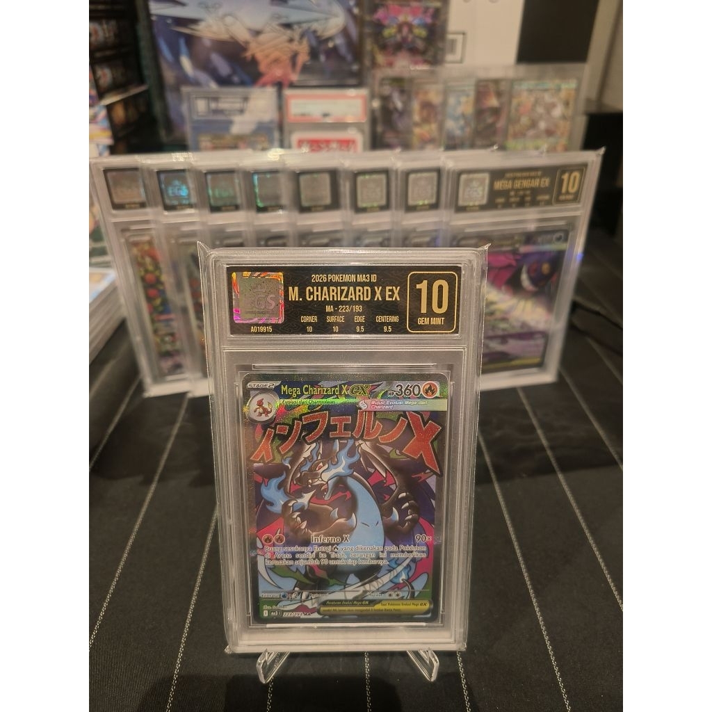 SLAB EGS 10 M CHARIZARD X EX