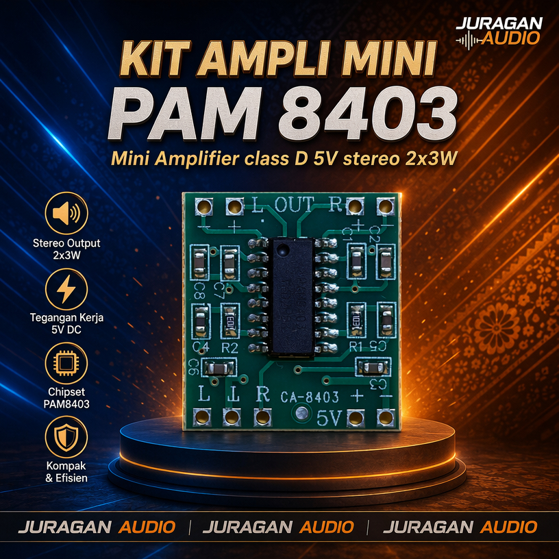 Kit Ampli Mini Pam8403 super mini class D amplifier Pam 8403