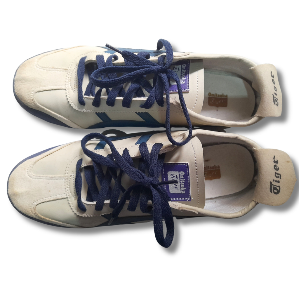 Sepatu Onitsuka Tiger Kanvas Tali Cream Navy Asics Vietnam