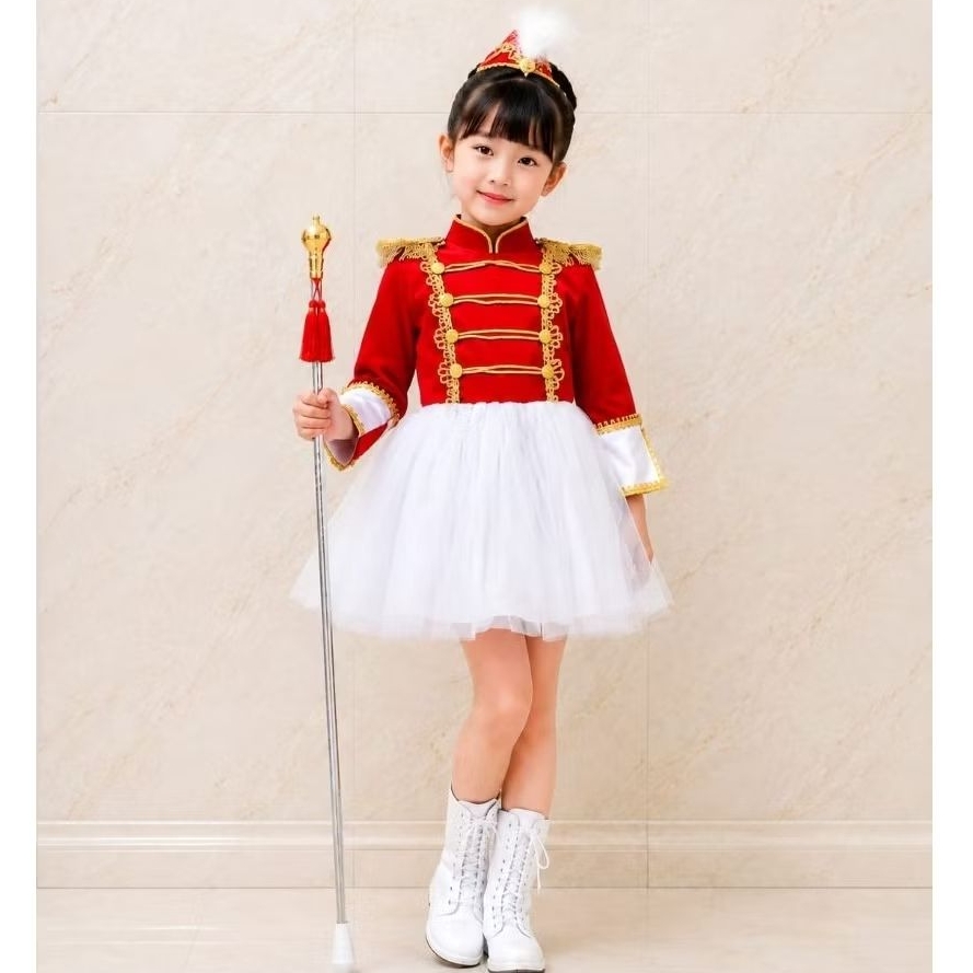 kostum mayoret anak kostum marcing band seragam leader mayoret terbaru baju mayoret anak