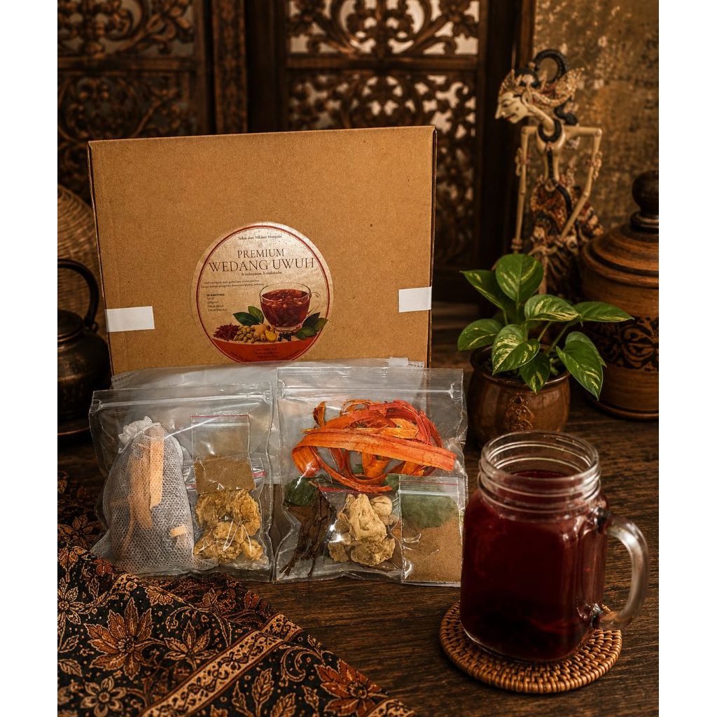 (ISI 10) Wedang Uwuh Premium Anak Guru 100% NEYCUREL HOMEMADE Dengan Gula Batu Kuning Organik (Origi