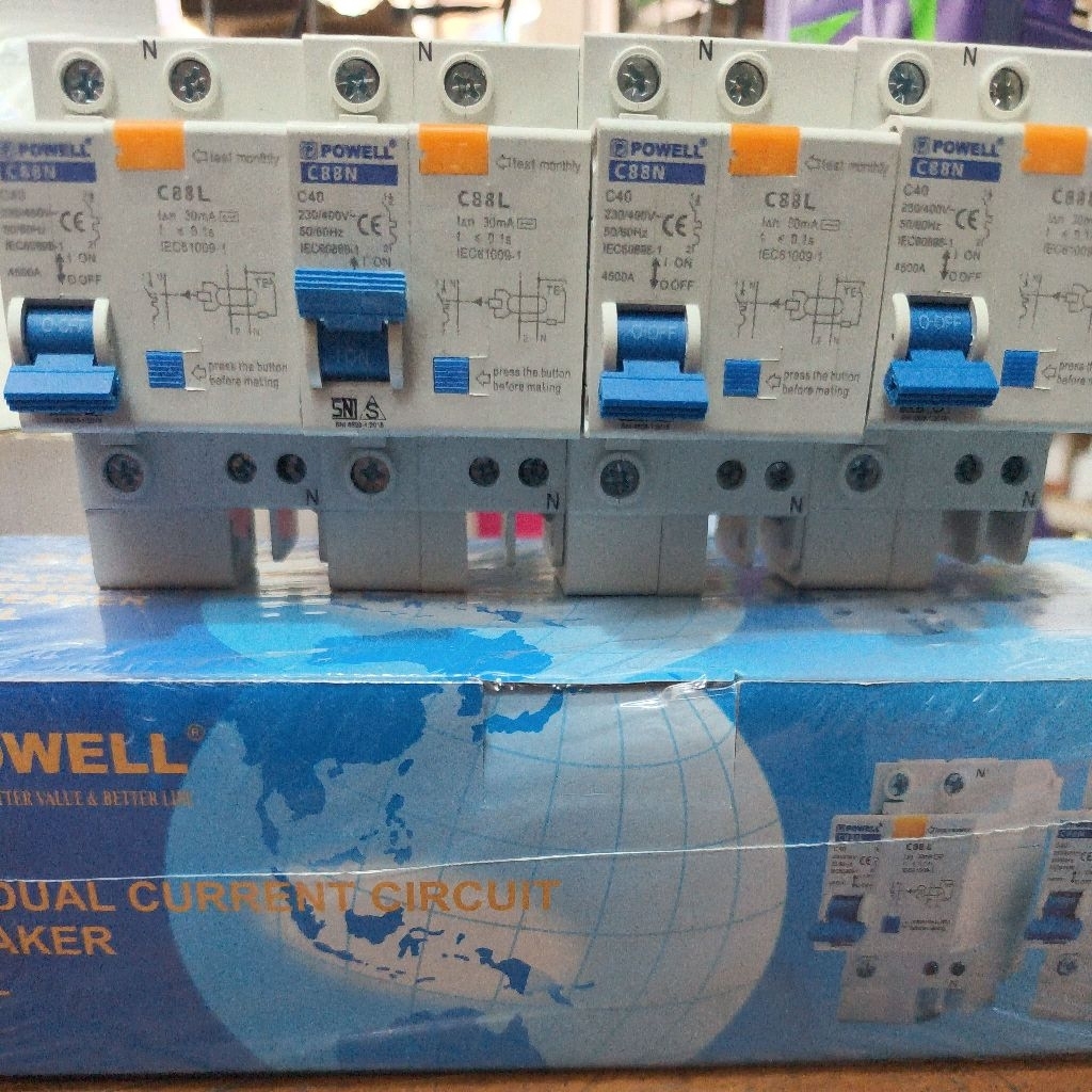 ELCB 1P 40A POWELL