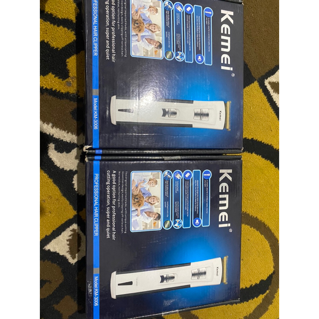 Mesin potong rambut hair clipper kemei KM 3006 second