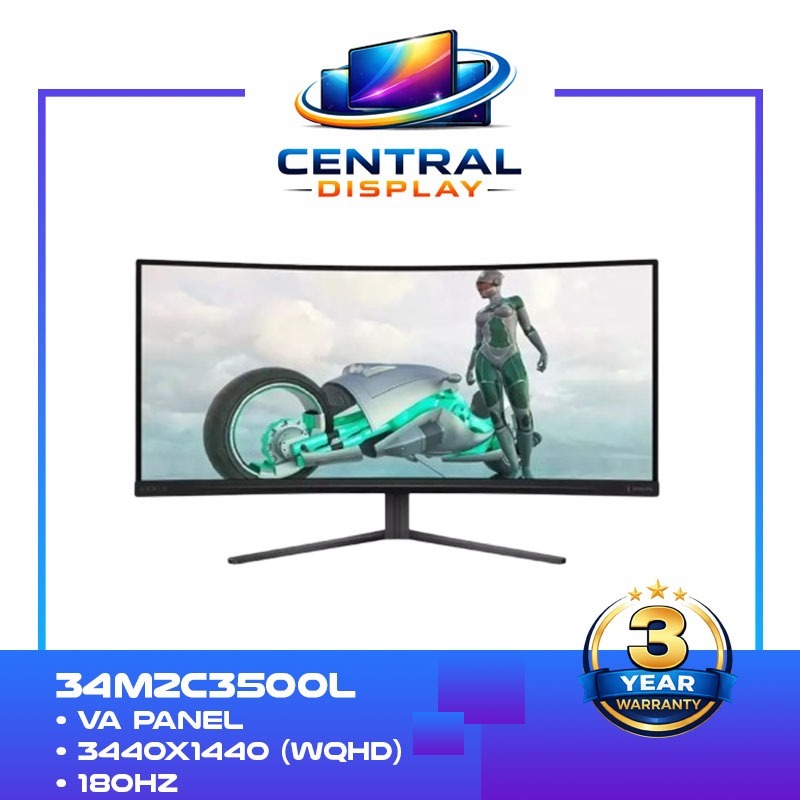 Monitor Philips Evnia 34M2C3500L - Curved WQHD 34" Inch