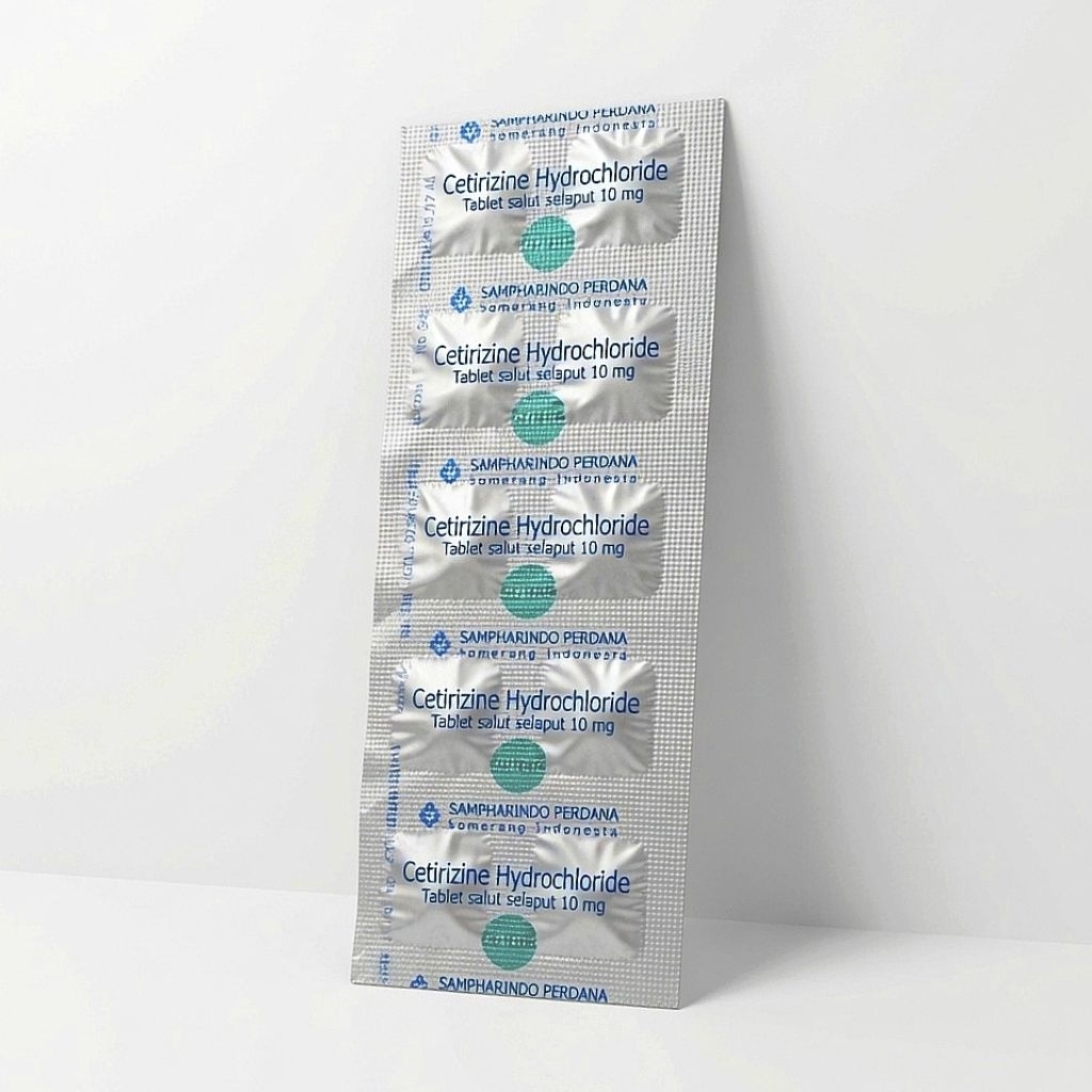 CETIRIZINE - Obat Gatal Alergi Biduran Pilek Alergi Ruam Kulit Mata Gatal & Bersin-Bersin