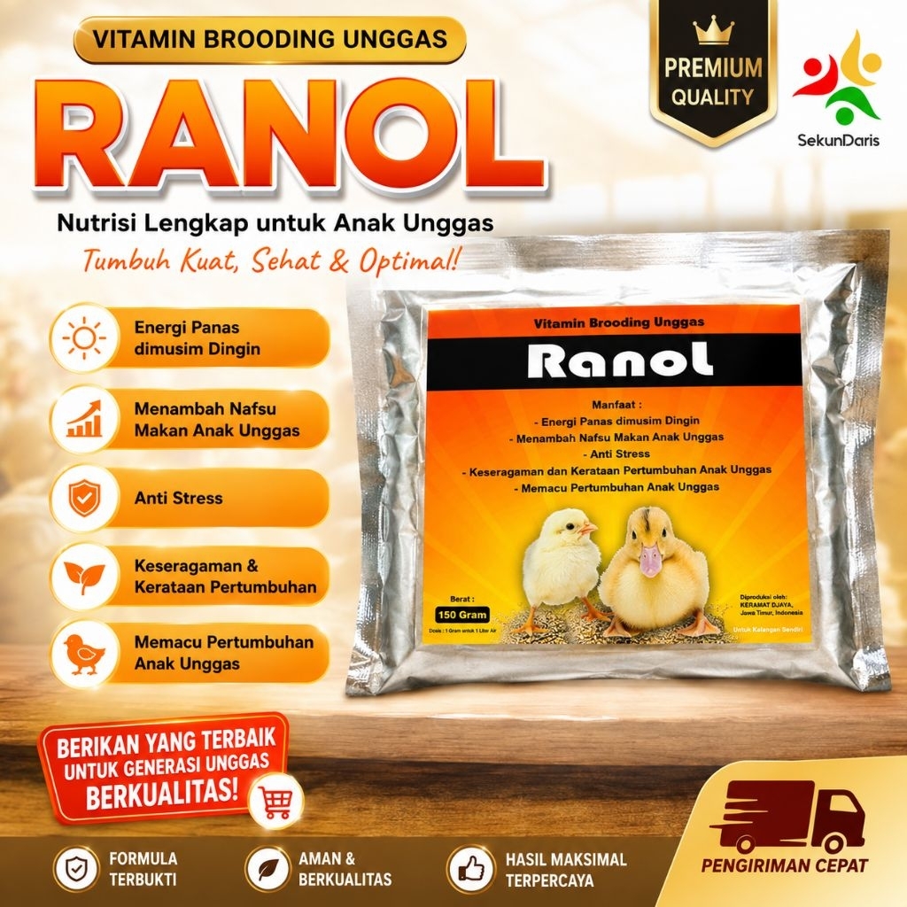 Vitamin Anak Ayam - RANOL BROODING - Obat Ayam Suplemen Ayam