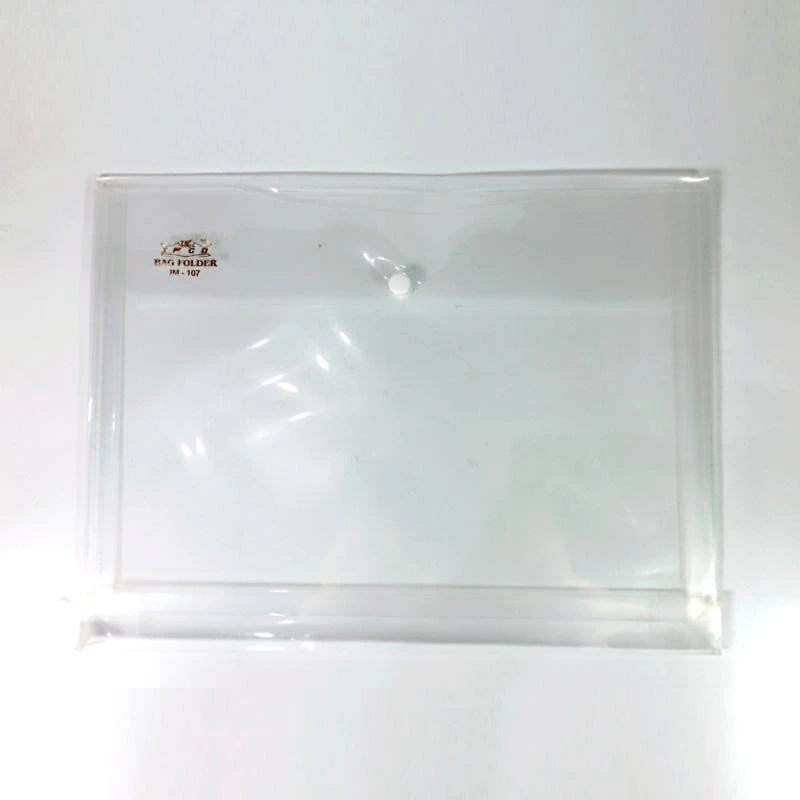IMCO MAP KANCING IM-107 TRANSPARANT / Map Bening Plastik /Map Bening Folio / Map Plastik /Clear Slee