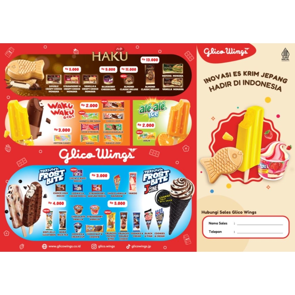 Es krim Glico Wings Limbangan.CILACAP