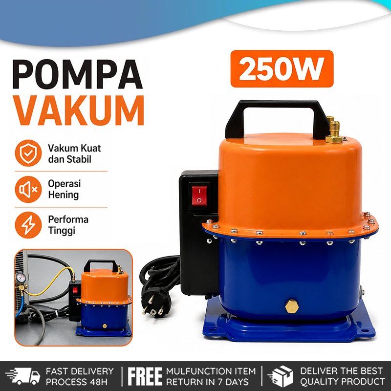 Pompa vakum AC 2-in-1, pompa vakum AC 250W, kompresor vakum, pompa vakum.
