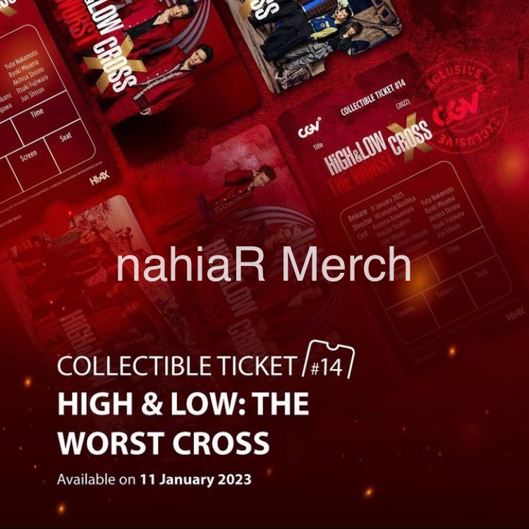 High & Low: The Worst X x CGV Official Collectible Ticket Set