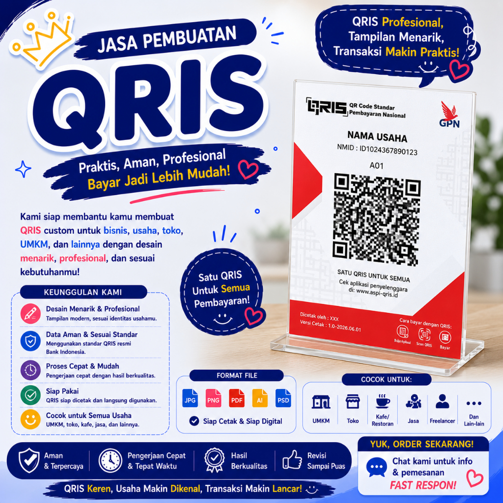 JASA PEMBUATAN QRIS / QR / KODE QR